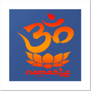 namaste red Posters and Art